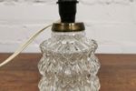 Vintage Glazen Mid Century Tafellampje, Schemerlampje