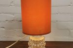 Vintage Glazen Mid Century Tafellampje, Schemerlampje