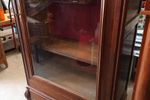 Antieke Kuifkast Vitrinekast Facet Glas