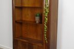 Antiek Jaren 20 Art Deco Notenfineer Vitrinekast