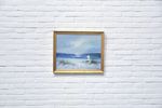 Gouden Lijst Schilderij Meisje Zee