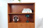 Vintage Danish Cabinet Teak Bookcase | Boekenkast Met Klep