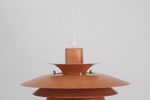 Great Looking Salmon Colored Danish Design Lamp By Jeka Metaltryk - Model Alexia 8025-P | 1970S L