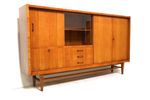 Groot Vintage Hoog Dressoir / Highboard Gemaakt In De Jaren '60