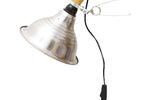 Grote Vintage Klemlamp Hout Met Aluminium Ikea, Jaren 90