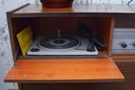 Vintage Radiomeubel Goldfunk Met Platenspeler Jaren 50