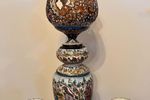 Prachtige Antieke Cloisonne Emaille Vazen En Lamp Set