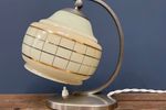 Vintage Tafellamp Met Bolle Glazen Kap | Kerst