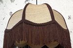 Vintage Mid Century Boho Hanglamp Met Franjes