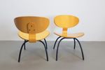 Set 2 Vintage Ikea Plywood Fauteuil Eames Chair '90 Design