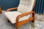 Teak Design Easy Chair Vintage Fauteuil .