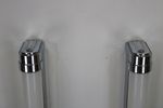 Pair Of Bathroom Wall Lamps *** Egoluce Designed By Paolo Pepere *** Therma 4161 *** Chrome/White