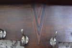 Amsterdamse School Art-Deco Kapstok Hout