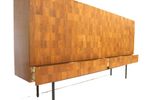 Dressoir Van Dieter Waeckerlin Voor Behr Gemaakt Van Teak En Esdoorn Met Metalen Onderstel