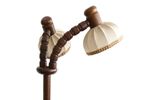 Prachtige Vintage Steinhauer Vloerlamp Met Dubbele Kap, Jaren '60/'70