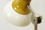 Vintage Industriële Bureaulamp Mosterdgeel