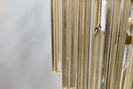 Paolo Venini Mobaresi Murano Italiaanse White And Yellow Crystal Kroonluchter