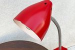 Vintage Rode Hala Zeist Klem Spotlamp / Tafellamp / Bureaulamp / Lamp