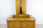 Vintage Kaptafel Met Drieluikspiegel
