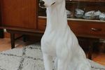 Xl Vintage Beeld Hond, Windhond, Greyhound Italy