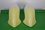 Pair Of Bathroom Wall Lamps *** Sigvard Bernadotte *** Model 6035 Ifö *** Light Yellow *** Swedis