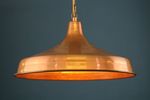 Oude Deense Sollid Koperen Lamp Lyskaer Belysning Van Jj Hammer & Krone | Denemarken 1960S