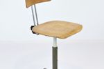 Stoere Industriële Werkstoel Bureaustoel Tekenstoel Stoel Architect 59Cm