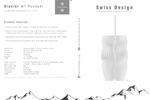 Swiss Design - Lamp, Hanging Lamp - Glacier #1 Pendant Lamp Limited Edition 1/330