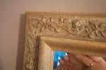 Grote Antieke Brocante Spiegel Facet Geslepen Goud