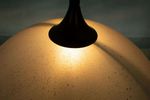 Memphis Jaren 80 Hanglamp Glas, Vintage Trekpendel Lamp