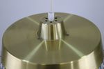 Great Looking Retro Pendant Lamp In Messing And Glass *** Mid Century *** Sandinavian Design Ligh