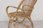 Vintage Rotan Fauteuil Rohé