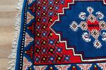 Handgeknoopt Tunesisch Blauw Vloerkleed 90X125Cm Perzisch Tapijt