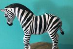 Vintage Leren Zebra