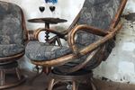 Vintage Manou Rotan Draaistoel /Egg Chair Rotan Fauteuil (Prijs Per Stuk)