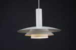 Great Looking White Nordic Style Pendant Lamp | 1980S Lamp | Scandinavian Design | Mid Century