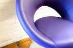 Vintage Draaifauteuil, Paars Kunstleer, Artifort Stijl, 90S / Y2K