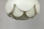 Pair Of Two Frosted Glass Artichoke Pendant Lights By Peill And Putzler 1970