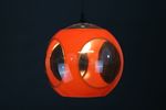 Space Age Ufo Plafondlamp *** Massive *** Oranje Model *** Belgium Design ***Luchtvaart | Het Is