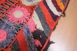 Vintage Vloerkleed Suzani Handgeborduurd Met Prachtige Kleuren Oezbekistan