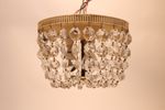 Vintage Kristallen Plafond Lamp Regency Stijl,1960 Frankrijk