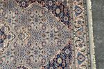 Handgeknoopt Tabriz Vloerkleed Blauw 95X160Cm Perzisch Tapijt