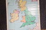 Landkaart Wandkaart Schoolkaart Verenigd Koninkrijk Ierland