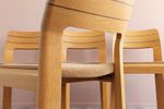 Set Elegant Beech Dining Chairs