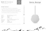 Koch #2 Clockwise Pendant Light Black - Limited Edition (1/330) Swiss Design