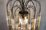 Paolo Venini Mobaresi Murano Italiaanse White And Yellow Crystal Kroonluchter