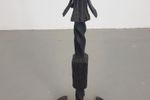 Vintage Brutalist Vloer Kandelaar Cast Iron Mid Century 1960