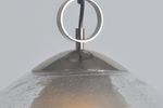 Mid-Century Hanglamp Uit Glas En Chroom, Jaren '70