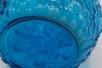 Vintage Karaf Fles Empoli Blauw Hobnail