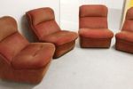 Vintage Space Age Design Modulair Sofa Set Fauteuils